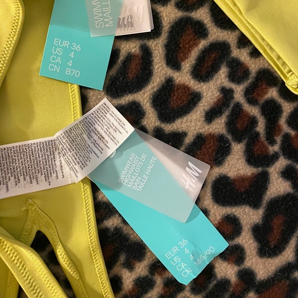 Neon yellow lime Brazilian bikini - Picture 5 of 7